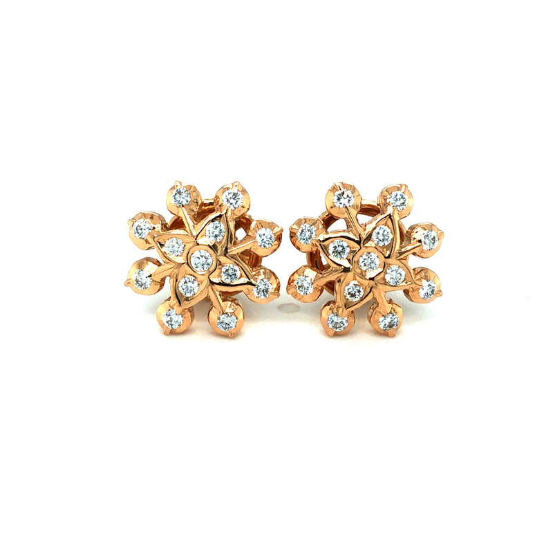 Delicate 3ct Round Lab Diamond Stud Earrings | Fiona Diamonds